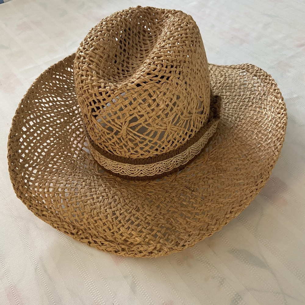 Mens Resistol Stagecoach Long Oval Western Straw‎ Hat